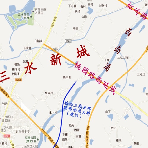 两岸滩地结合三水新城规划建设以及景观规划要求,分别采用生态岸墙